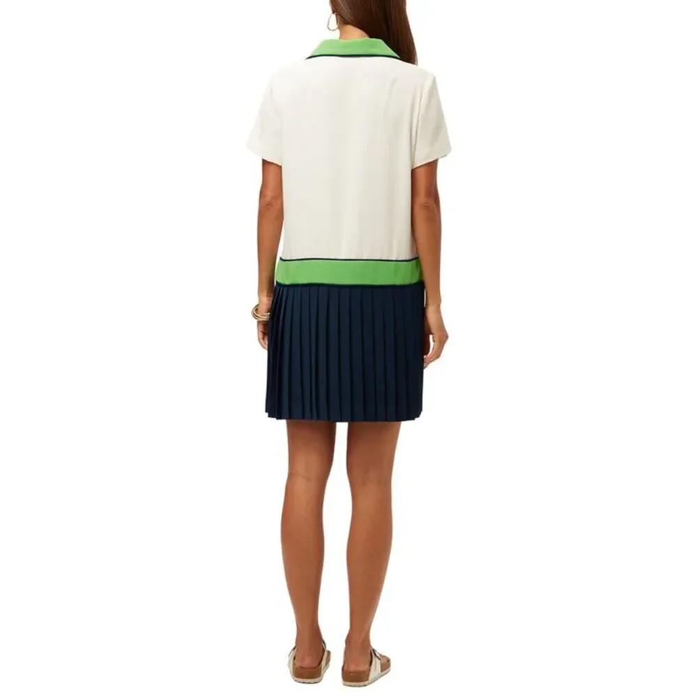 Trina Turk Womens  Racquet 2 Dress, White - Picture 2 of 3